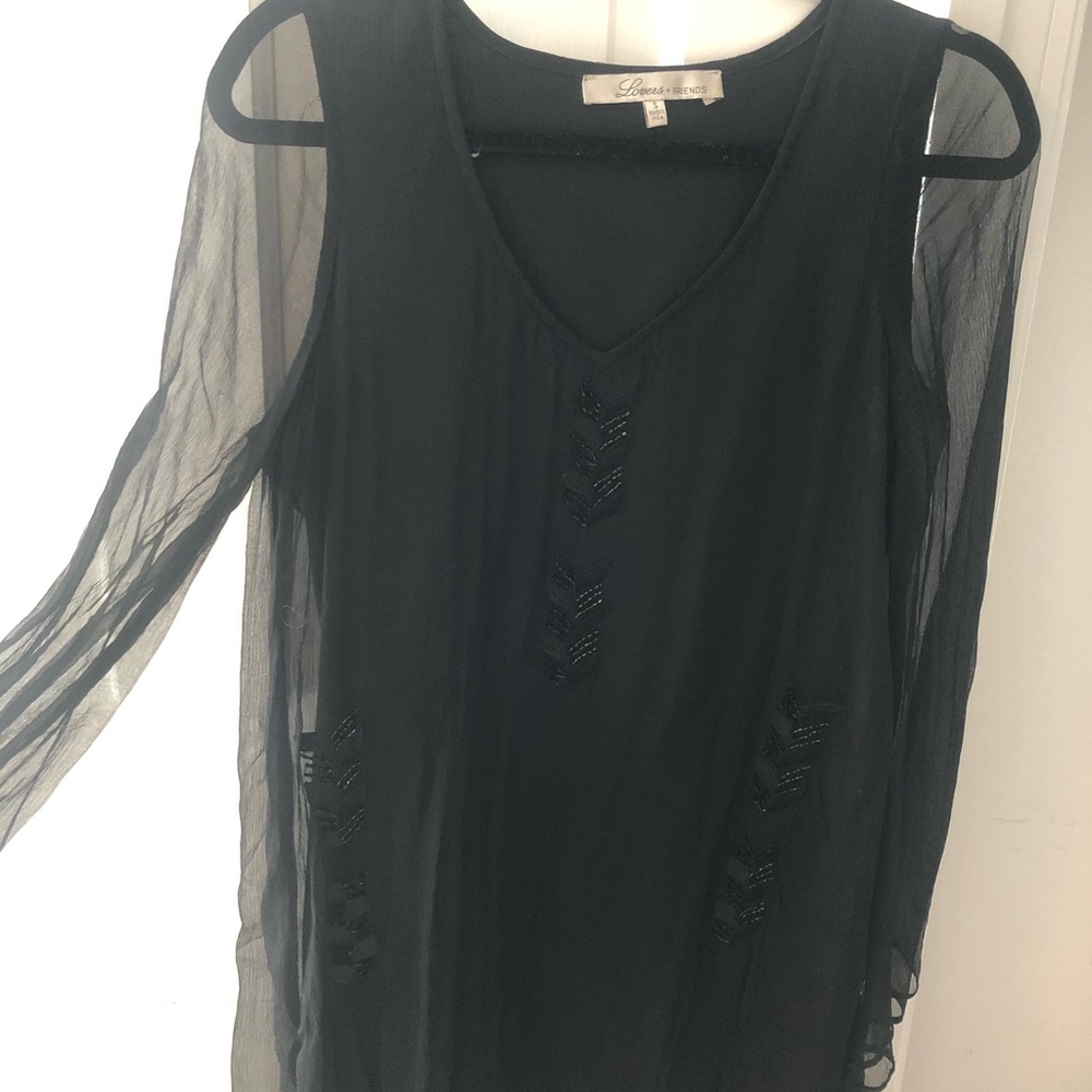 Lovers + Friends Black Mini Dress